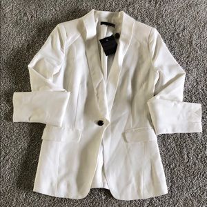 Pure Sugar white blazer - black button closure - S